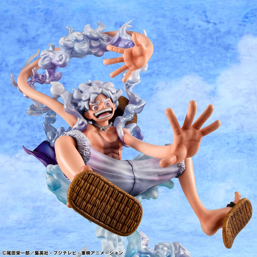 One Piece Portrait.Of.Pirates PVC Figure "Evolutionary History" Monkey D. Luffy "Gear Fifth" 26 cm