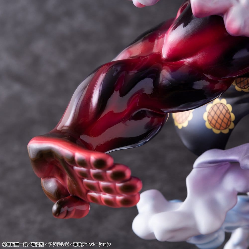 One Piece Portrait.Of.Pirates SA-Maximum PVC Figure Monkey D. Luffy Gear 4 Bounce-Man 10th Limited Ver. 30 cm