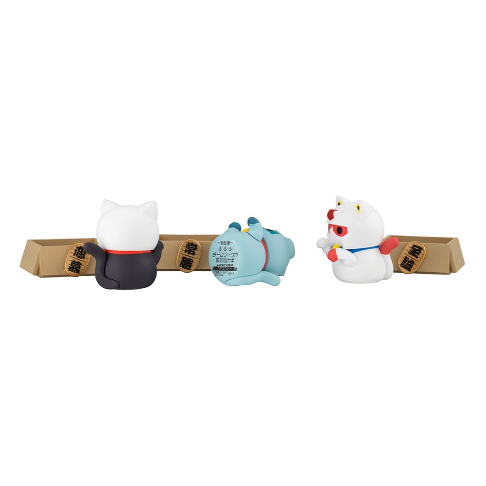 Mobile Suit Gundam Mega Cat Project Trading Figure Cats Luckycat 6 cm Blind Box Assortment (6) (with gift)