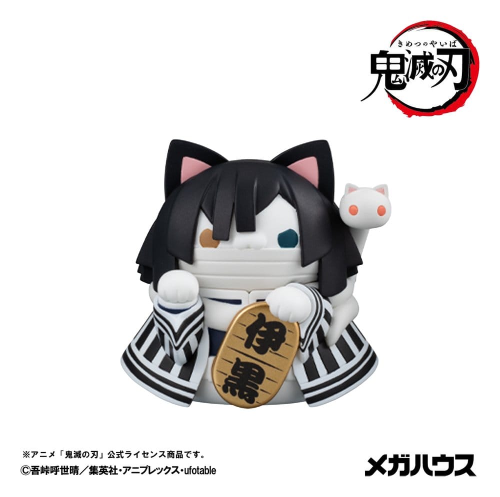 Demon Slayer: Kimetsu no Yaiba Mega Cat Project Mini Figures 6 cm Demon Slayer Fortune Cats ver. 02 Blind Box Display (8) (Repeat)