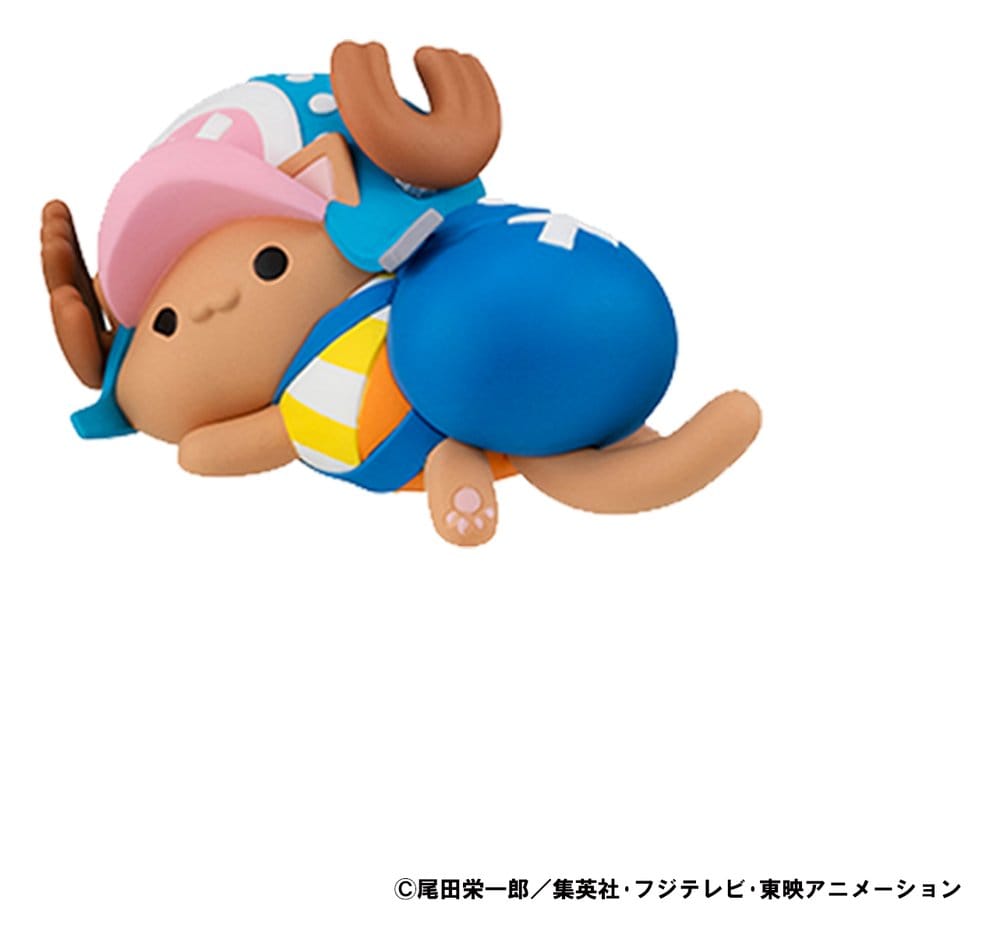 One Piece Mega Cat Project Trading Figure Egghead NyanPieceNyan! Stickie! 3 cm Assortment (8)