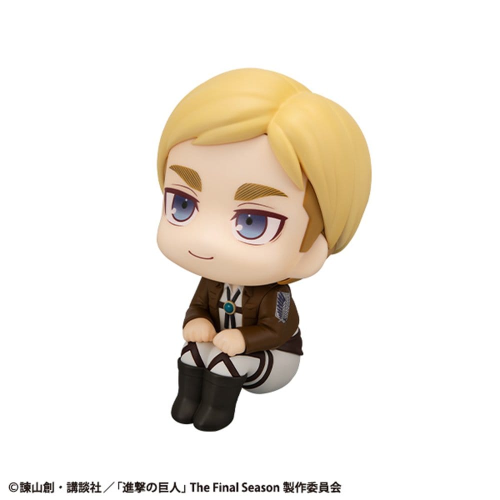 Attack on Titan Look Up PVC Statues Hange Zoe & Erwin Smith (with gift) 11 cm