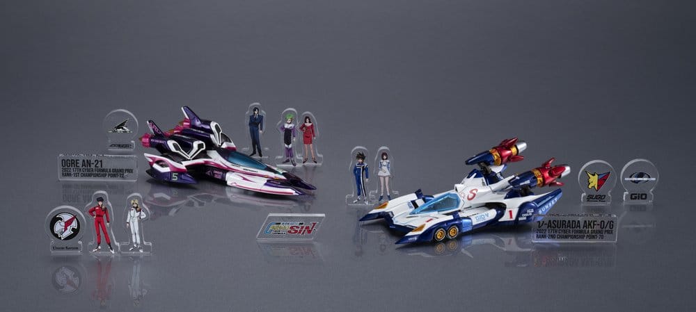 Future GPX Cyber Formula Vehicles 2-Pack vAsurada AKF-0/G Spiral Boost Mode & OGRE AN-21 Super Aero Boost Mode Set Heritage Edition 9 cm