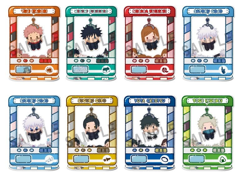 Jujutsu Kaisen Chara Catcher Acrylic Figure Anime 5th Anniversary 9 cm Blind Box Assortment (8)