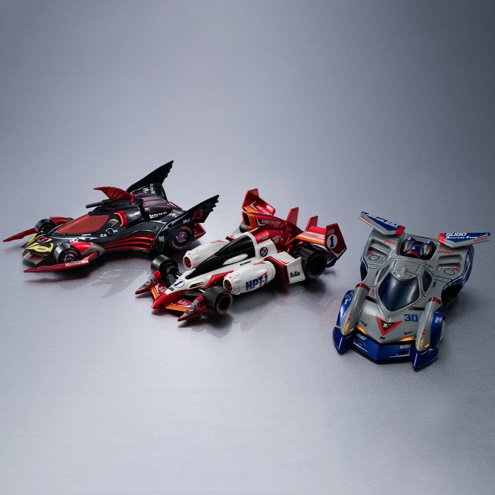 Future GPX Cyber Formula Cyber Formula Collection -Heritage Edition- Vehicle Set 3-Pack Asurada G.S.X Aero Mode & Knight Savior 005 & Missionel VR-4