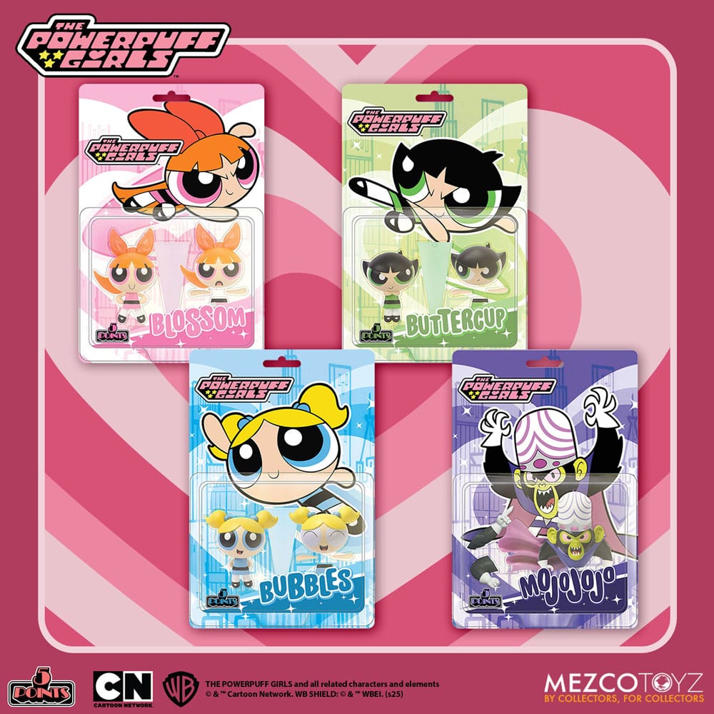 The Powerpuff Girls Christmas Vacation 5 Points Action Figures 10 cm Assortment (16)