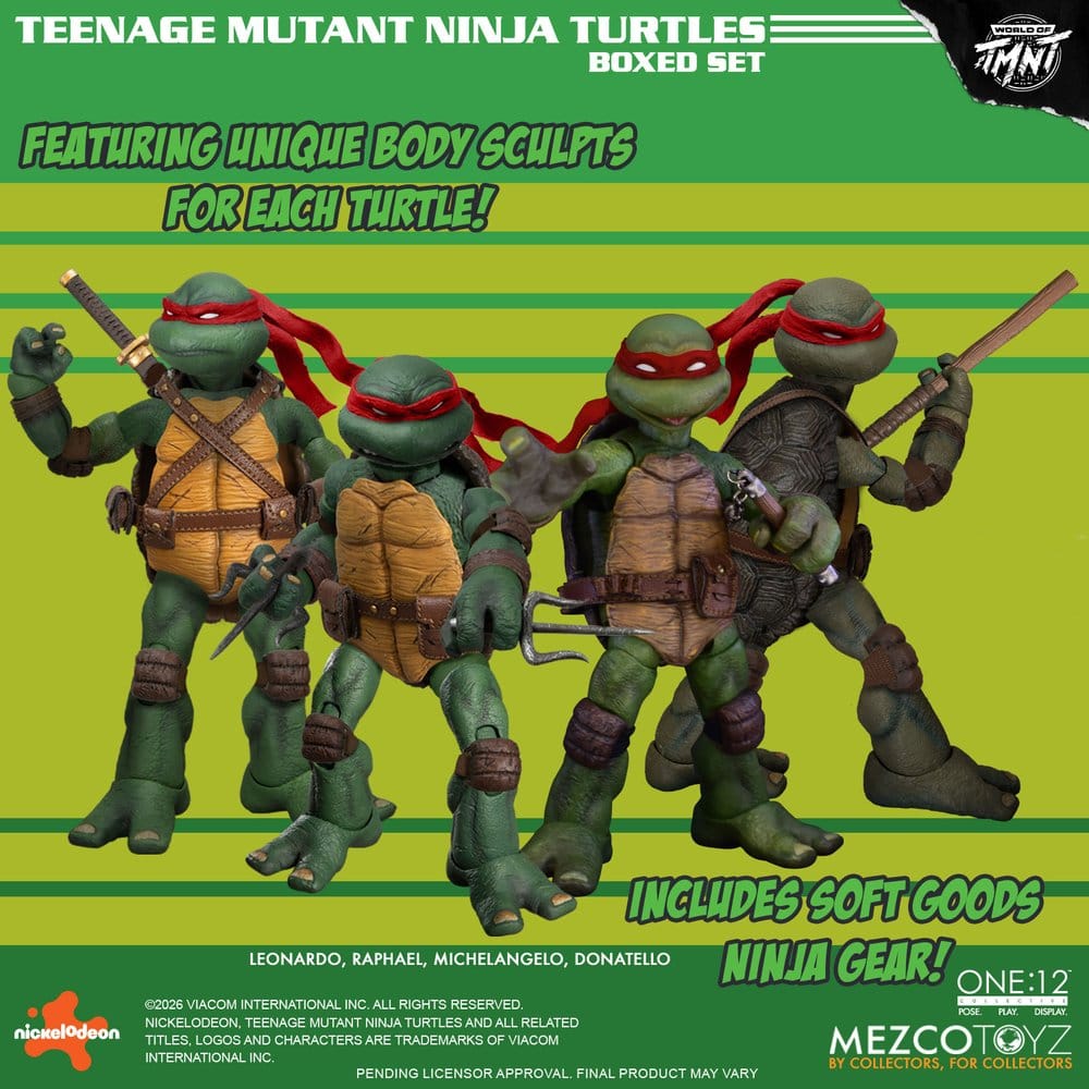 Teenage Mutant Ninja Turtles One:12 Collective Action Figures 1/12 Boxed Set 17 cm