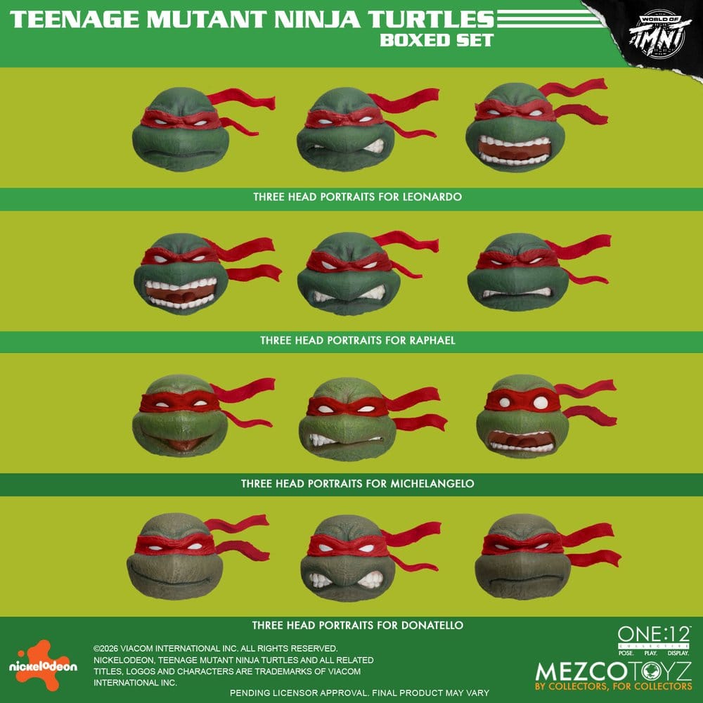Teenage Mutant Ninja Turtles One:12 Collective Action Figures 1/12 Boxed Set 17 cm