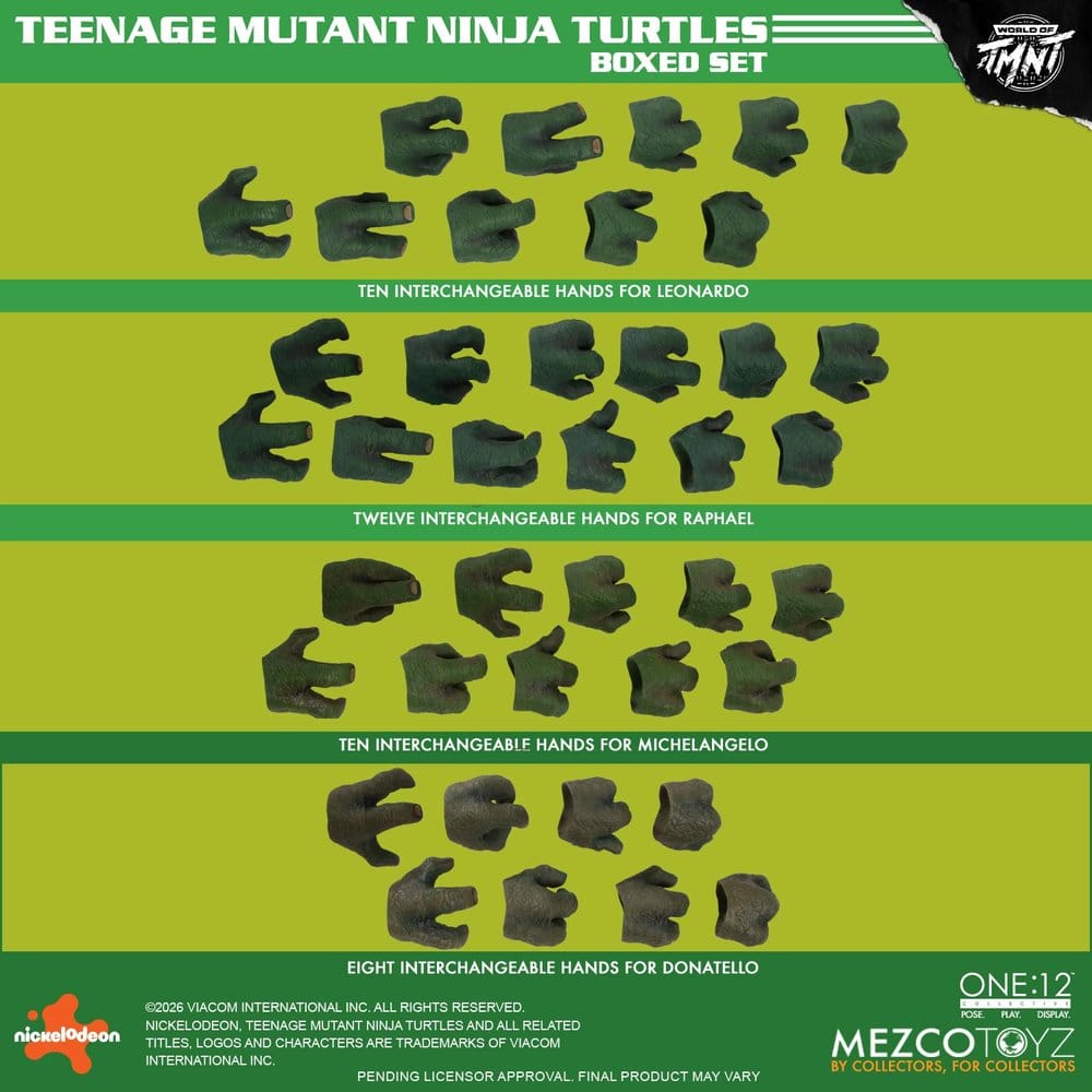 Teenage Mutant Ninja Turtles One:12 Collective Action Figures 1/12 Boxed Set 17 cm