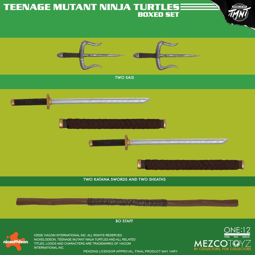 Teenage Mutant Ninja Turtles One:12 Collective Action Figures 1/12 Boxed Set 17 cm