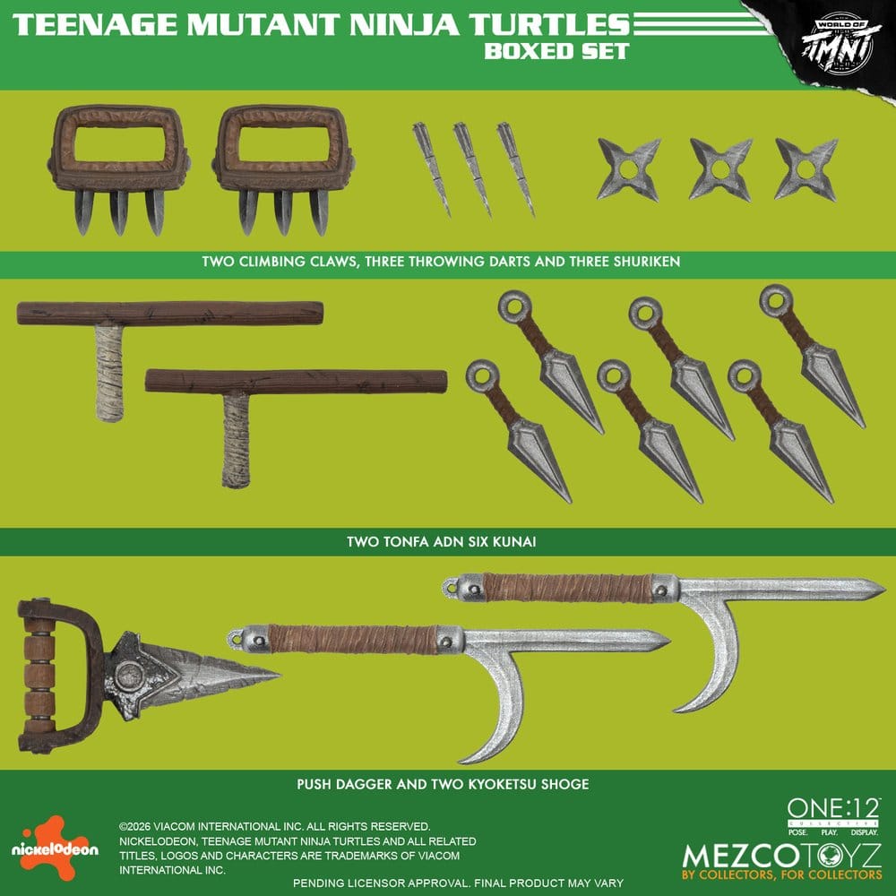 Teenage Mutant Ninja Turtles One:12 Collective Action Figures 1/12 Boxed Set 17 cm