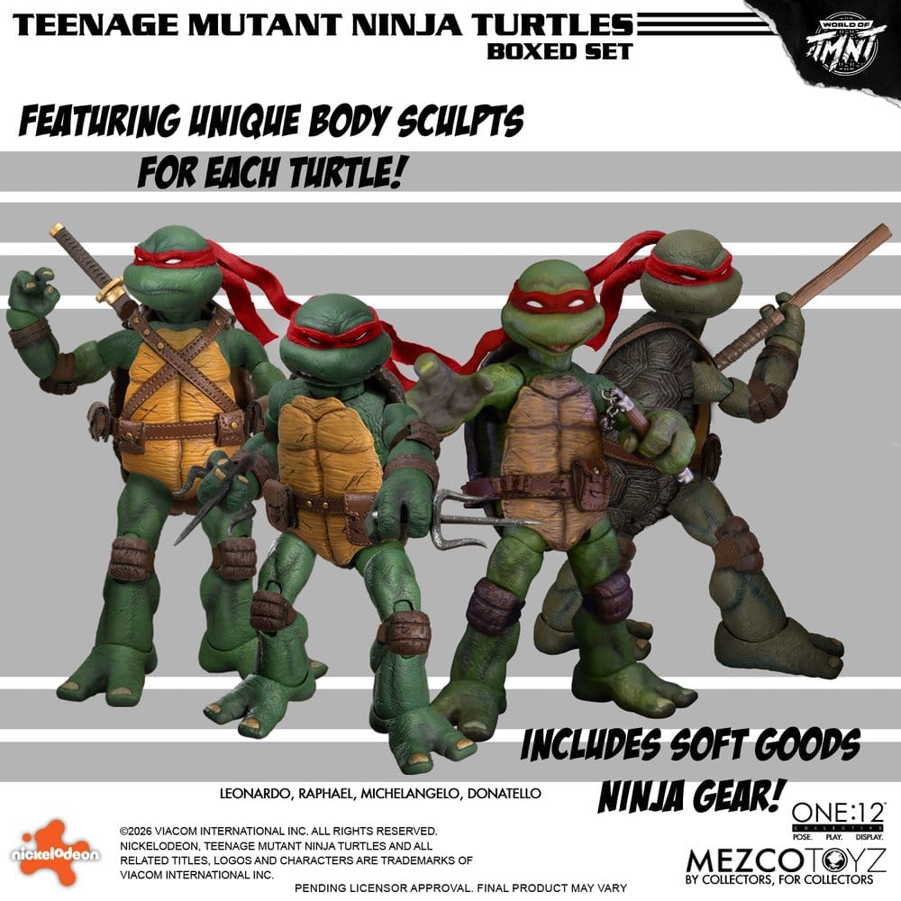 Teenage Mutant Ninja Turtles One:12 Collective Action Figures 1/12 Boxed Set 17 cm