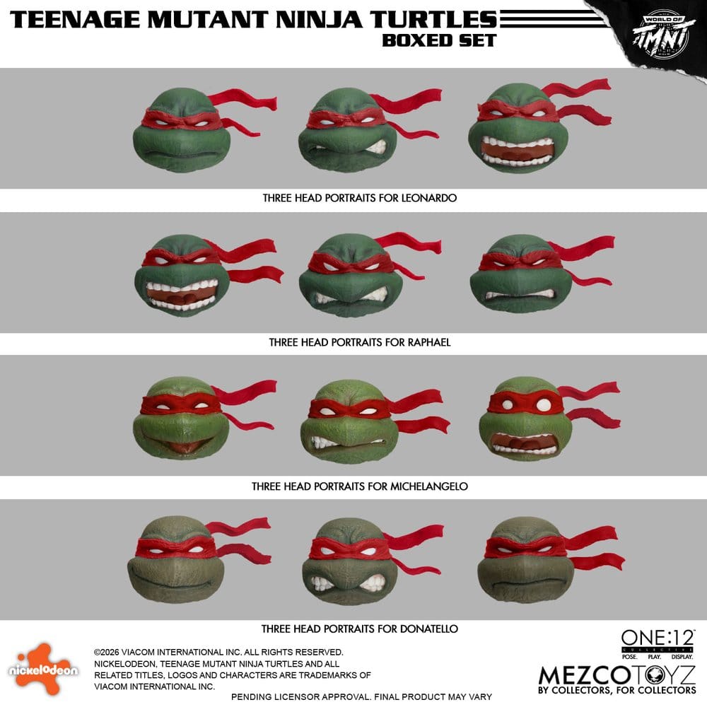 Teenage Mutant Ninja Turtles One:12 Collective Action Figures 1/12 Boxed Set 17 cm