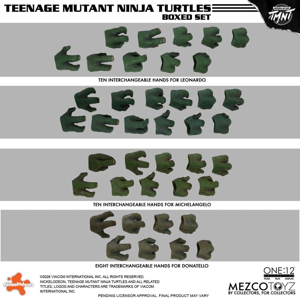 Teenage Mutant Ninja Turtles One:12 Collective Action Figures 1/12 Boxed Set 17 cm