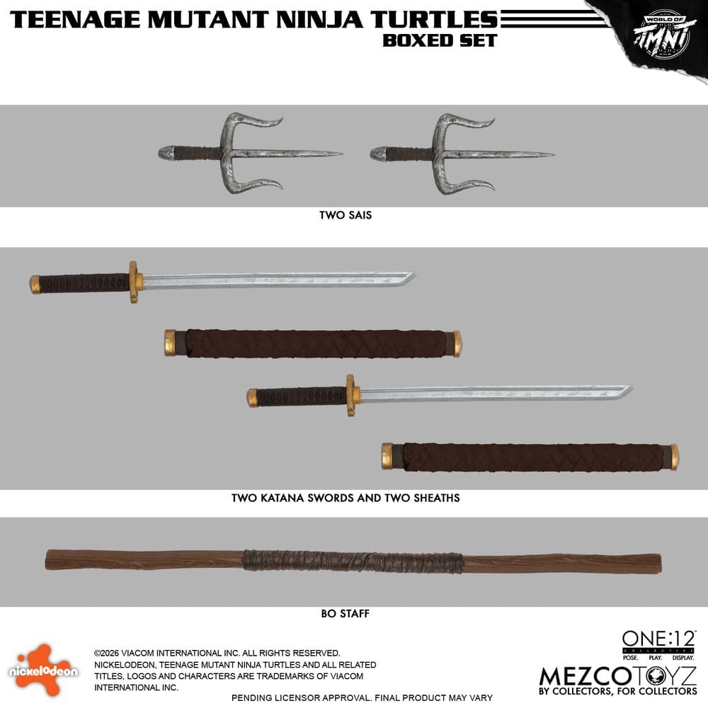 Teenage Mutant Ninja Turtles One:12 Collective Action Figures 1/12 Boxed Set 17 cm