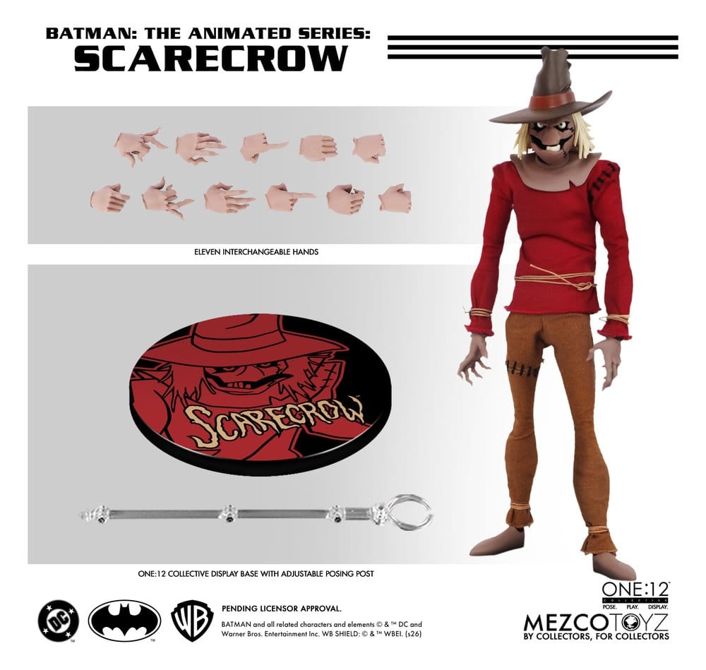Batman: The Animated Series One:12 Collective Action Figure Scarecrow 17 cm
