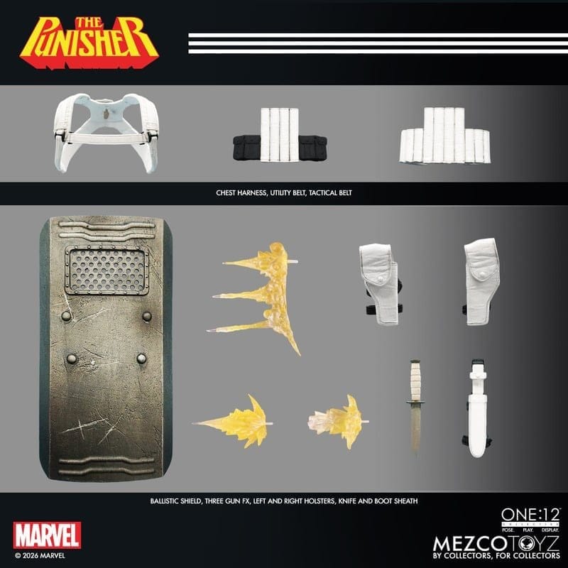 Marvel Comics One:12 Collective Action Figure 1/12 Punisher 17 cm