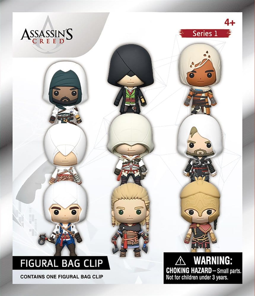 Assassin's Creed 3D Foam Bag Clips Series 1 Display (24)