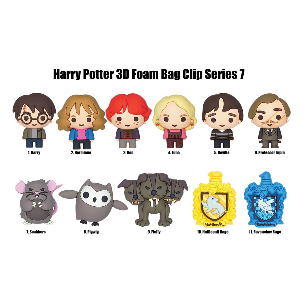 Harry Potter 3D PVC Bag Clips Series 7 Display (24)