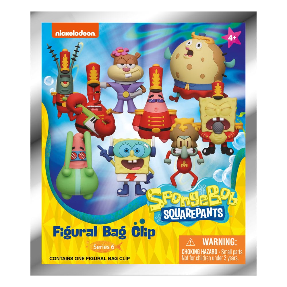 SpongeBob SquarePants 3D PVC Bag Clips Series 6 Display (24)