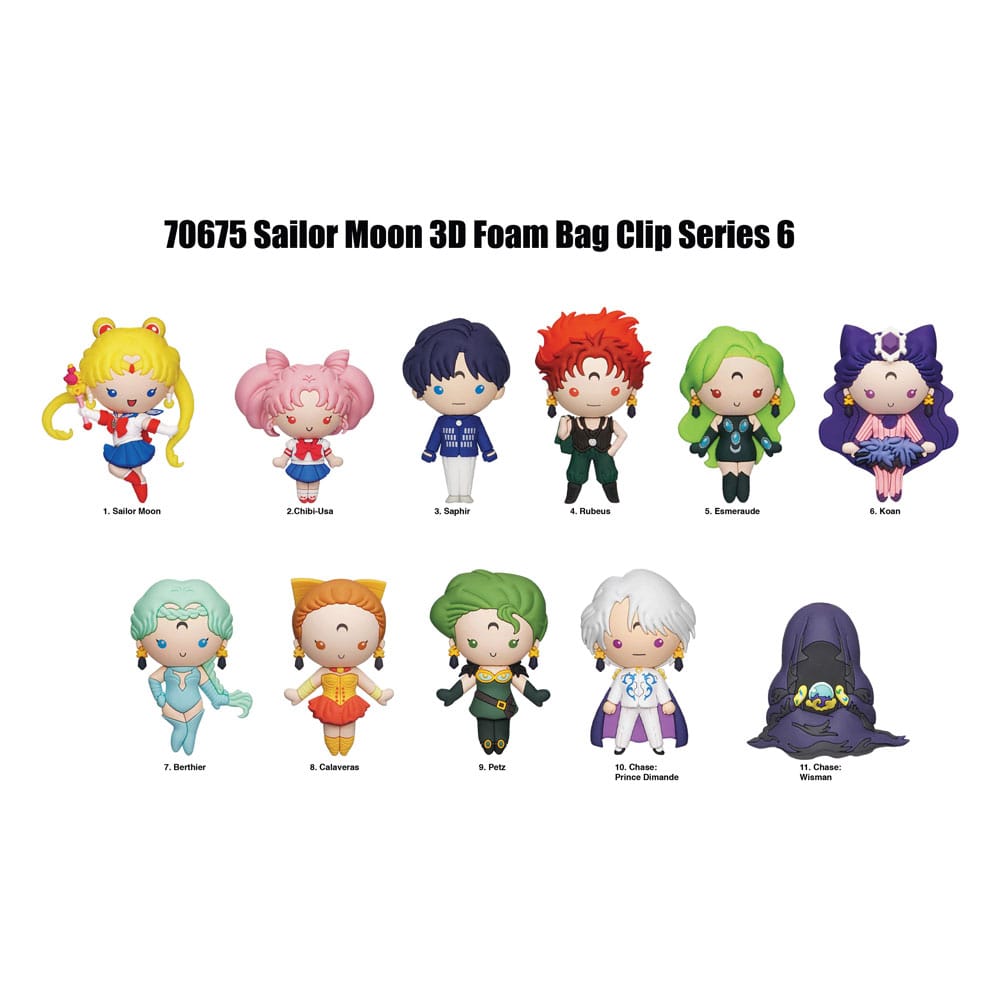 Sailor Moon 3D PVC Bag Clips Series 6 Display (24)