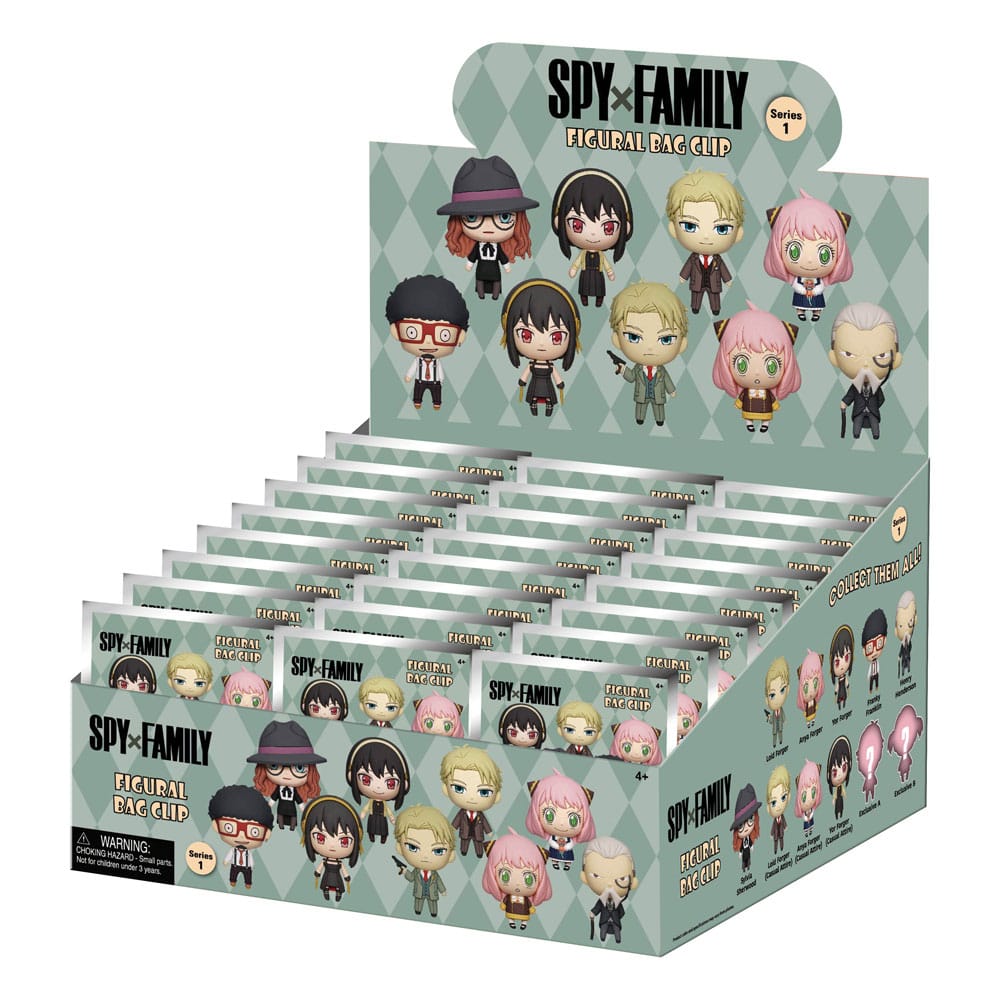 Spy x Family 3D Foam Bag Clips Series 1 Display (24)