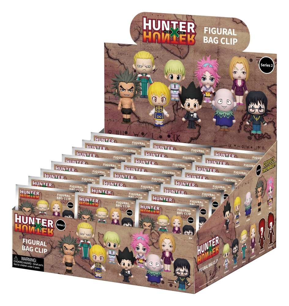 Hunter × Hunter 3D Foam Bag Clips Series 2 Display (24)