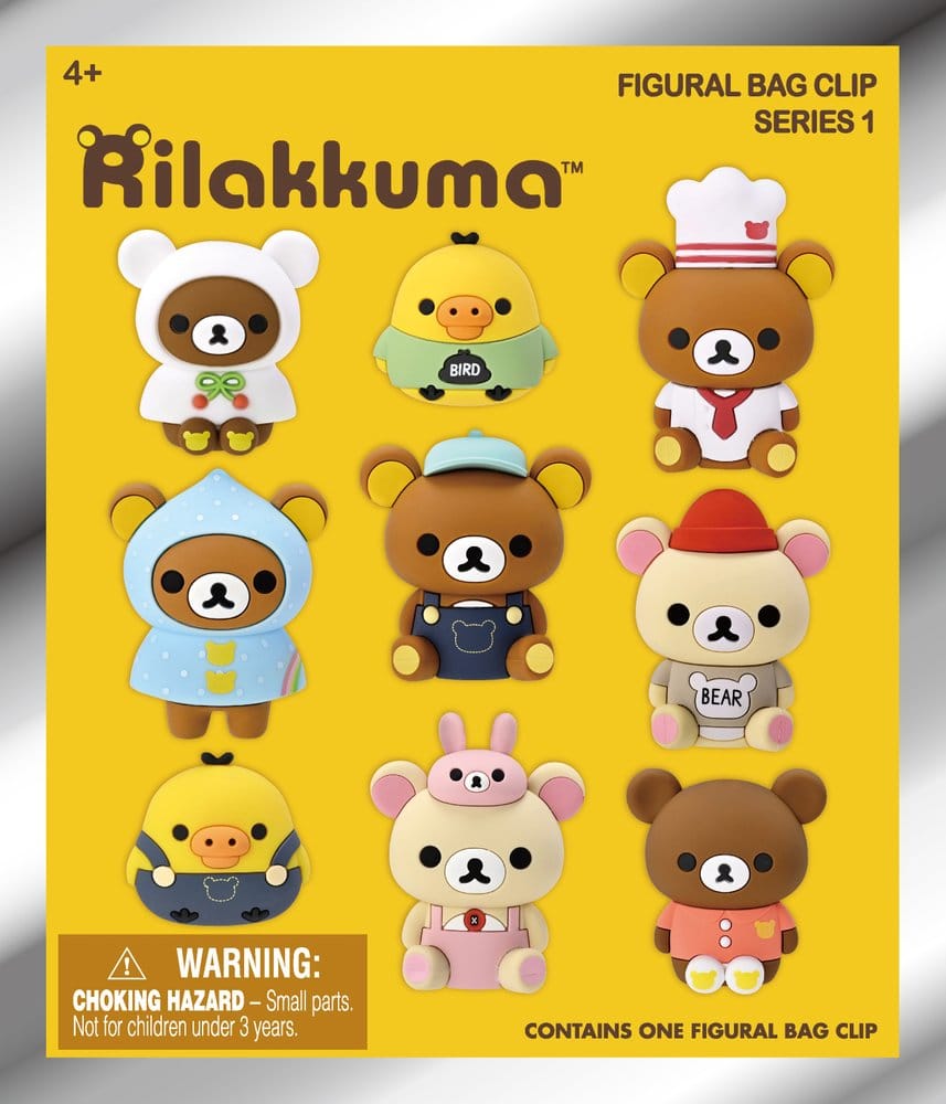 Rilakkuma 3D PVC Bag Clips Series 1 Blind Bag Display (24)