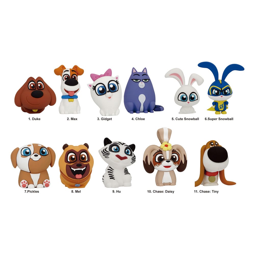 The Secret Life of Pets 3D PVC Bag Clips  Series 1 Display (24)