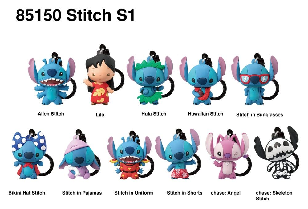Lilo & Stitch PVC Bag Clips Series 1 Display (24)