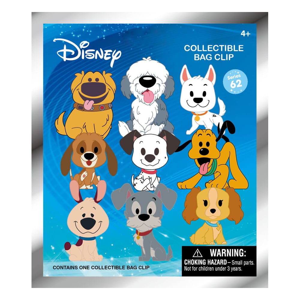 Disney Dogs 3D Foam Bag Clips Series 1 Display (24)