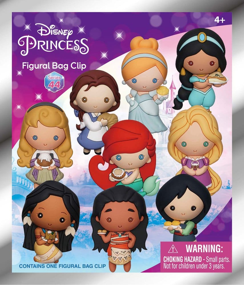 Disney PVC Bag Clips Princess with Food Serie 44 Display (24)