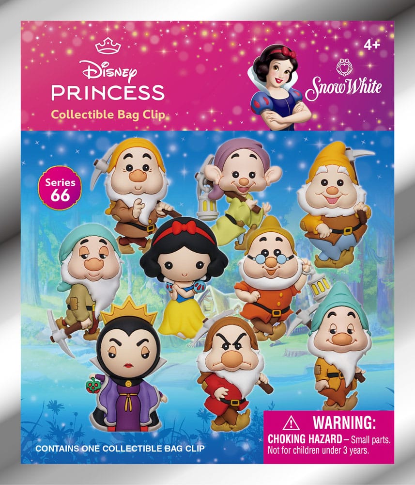 Snow White 3D PVC Bag Clips Classic Series 66 Display (24)