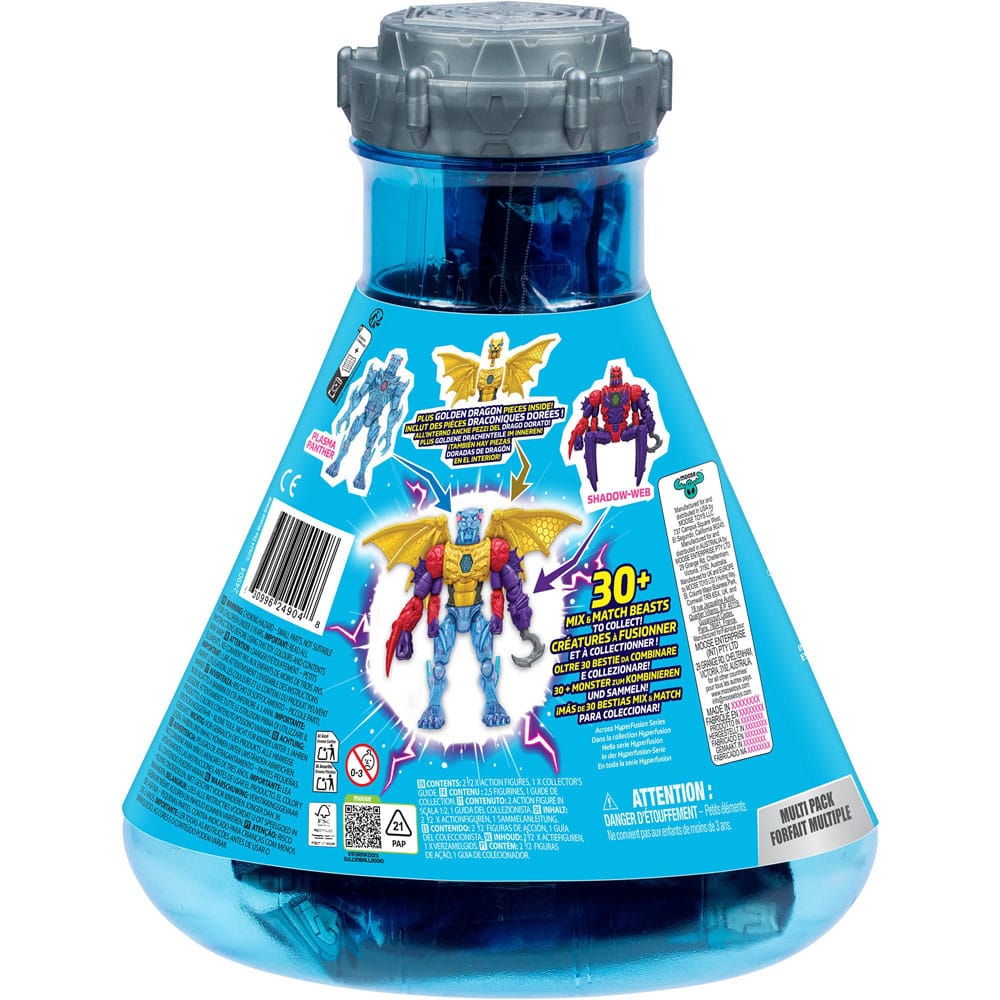 Mr. Beast Lab Hybrids Series 2 Mini Figuren 2er-Pack Spider vs Energy Panther 11 cm