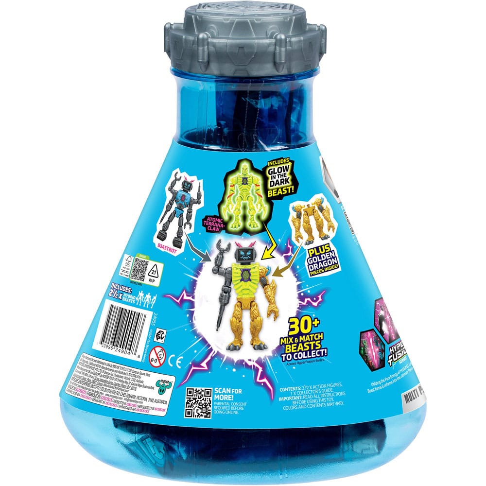 Mr. Beast Lab Hybrids Series 2 Mini Figuren 2er-Pack Lab-Bot vs Gid Skeleton 11 cm