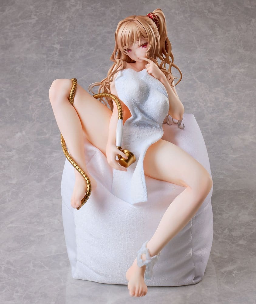 Original Character PVC Figure Girl in the Bath [Cushion Ver.] Illustration by Ponzu 26 cm