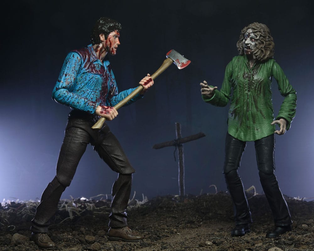 Evil Dead Ultimate Action Figure 2-Pack Bloody Ash & Cheryl Williams 18 cm