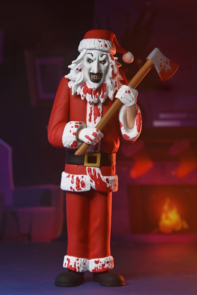 Terrifier 3 Toony Terrors Action Figure Santa Suit Art the Clown (Bloody Version) 15 cm