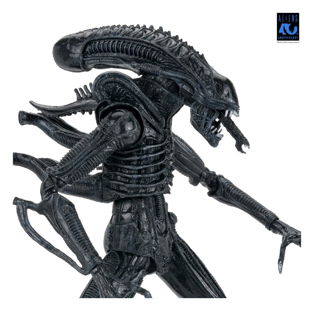 Aliens Ultimate Action Figure Warrior (1986) Xenomorph Black (40th Anniversary) 23 cm
