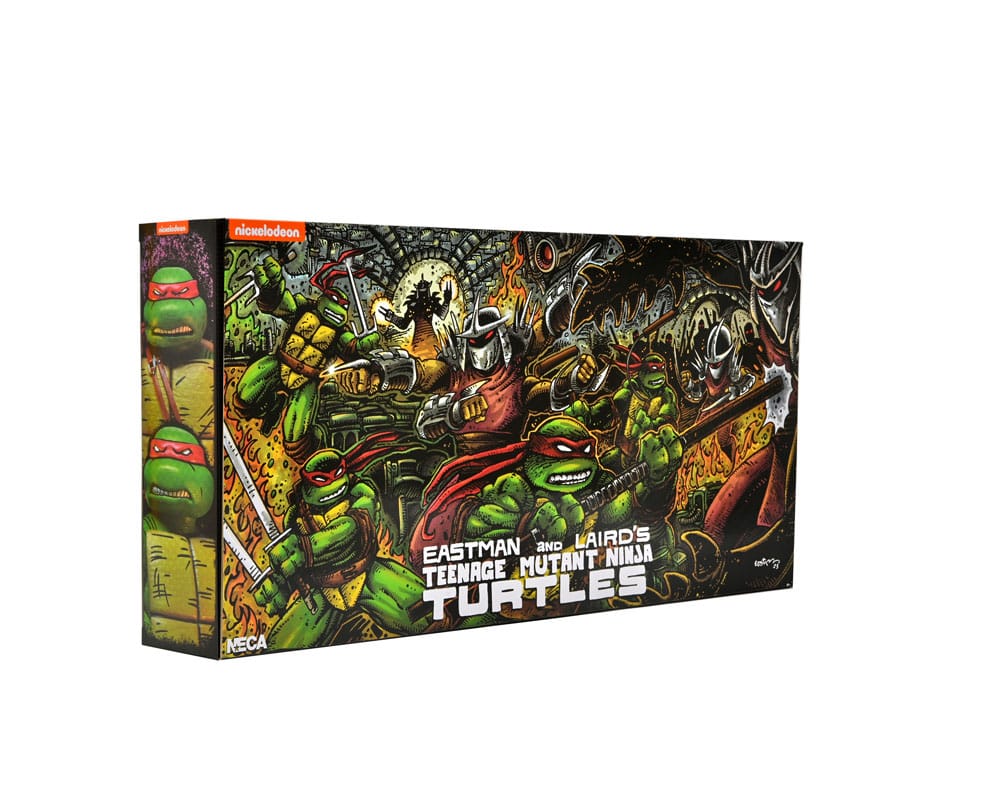 Teenage Mutant Ninja Turtles (Mirage Comics) Action Figures 4-Pack Leonardo, Raphael, Michelangelo, & Donatello 18 cm
