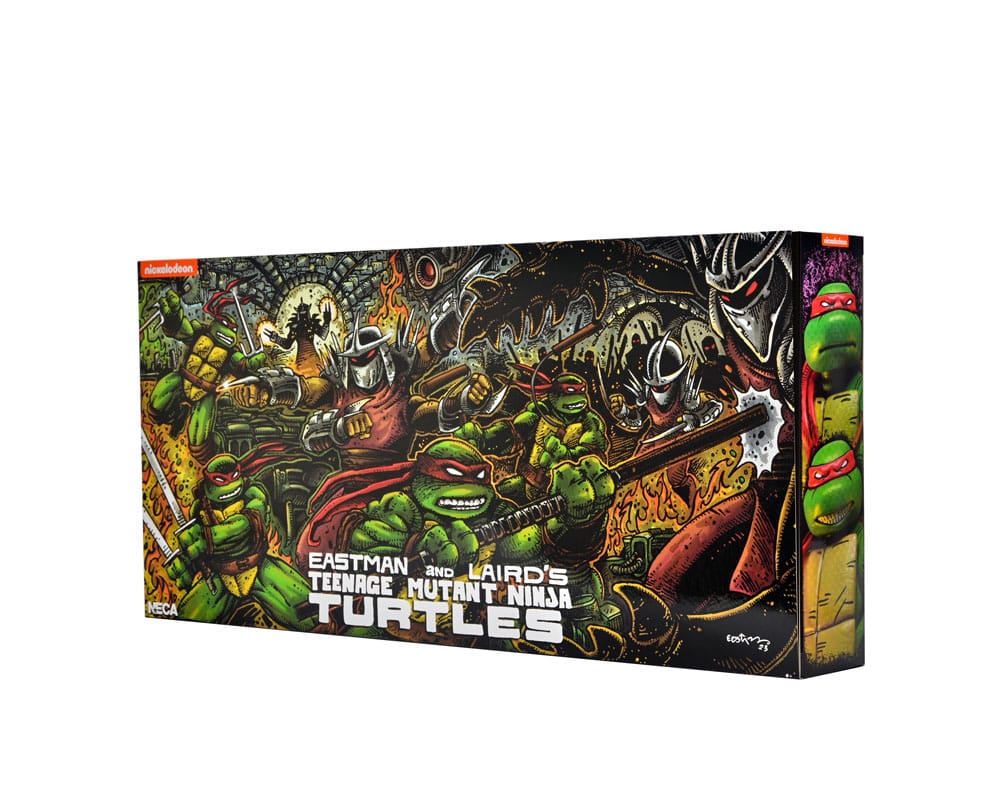 Teenage Mutant Ninja Turtles (Mirage Comics) Action Figures 4-Pack Leonardo, Raphael, Michelangelo, & Donatello 18 cm