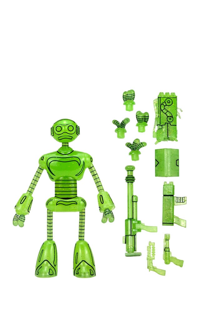 Teenage Mutant Ninja Turtles (Mirage Comics) Action Figure Transmat Fugitoid GID 18 cm