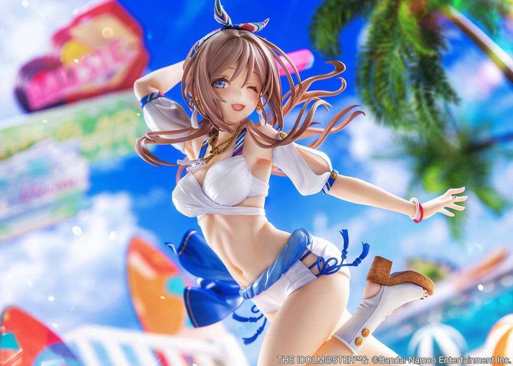 The Idolmaster Gakuen PVC Figure 1/7 Himesaki Rinami Kimi to Semi Blue Ver. With Bonus 27 cm