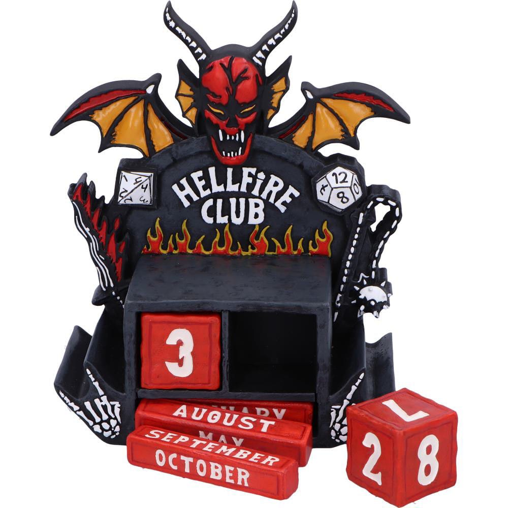 Stranger Things Perpetual Calendar Hellfire Club 15 cm