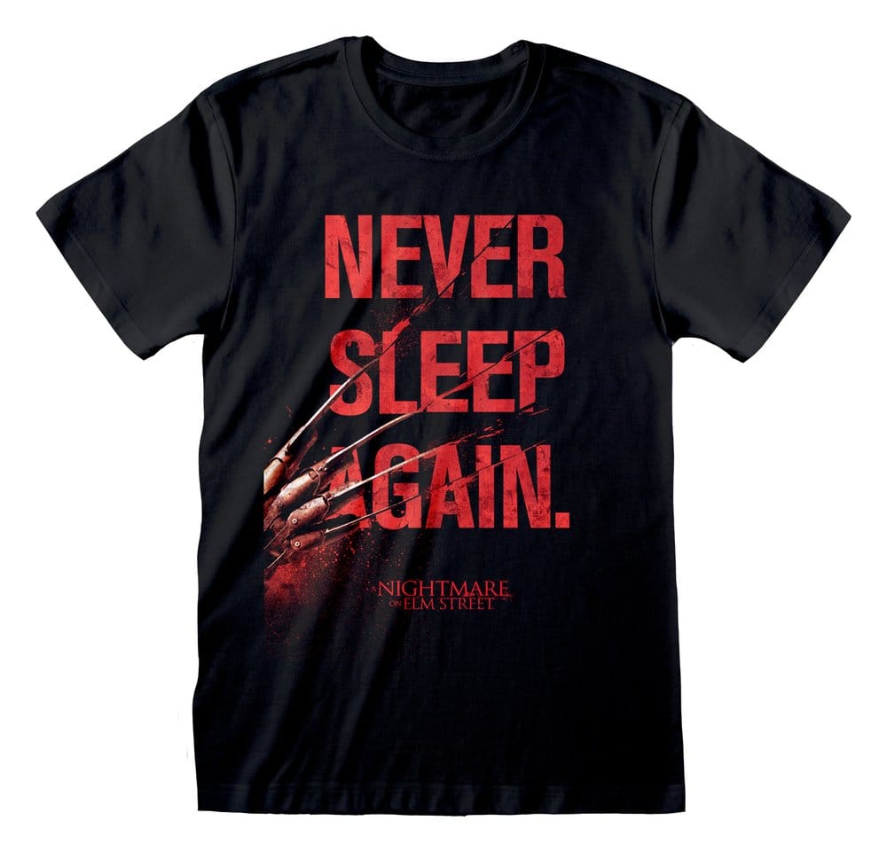 Nightmare on Elm Street T-Shirt Never Sleep Again Black Size M