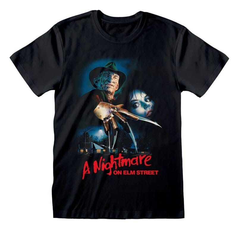 Nightmare on Elm Street T-Shirt Logo Poster Black Size XL