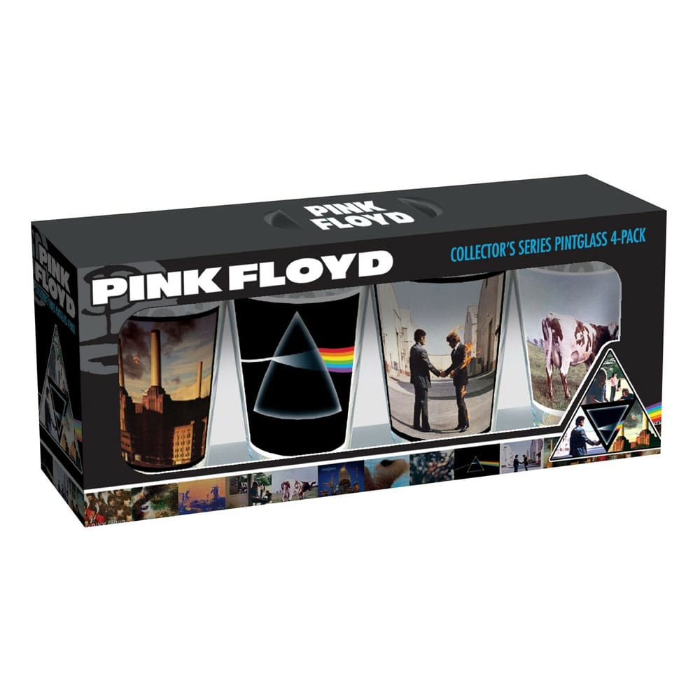 Pink Floyd: Album Covers 16 oz Glass 4 Pack Pint Glasses