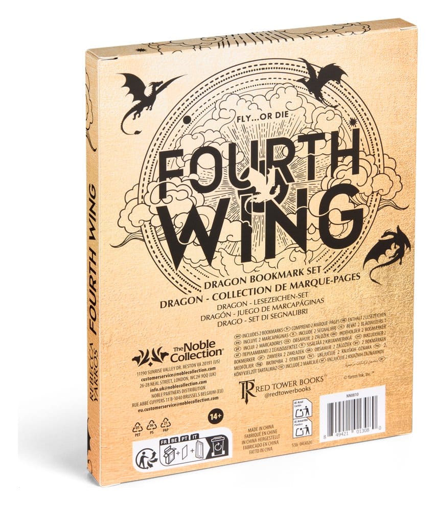 Fourth Wing Bookmarks 2-Pack Dragon 15 cm
