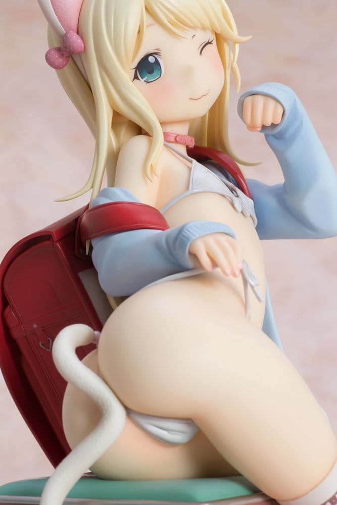 Hatsukoi Ribbon PVC Figure 1/6 Yuu White cat Ver. 25 cm