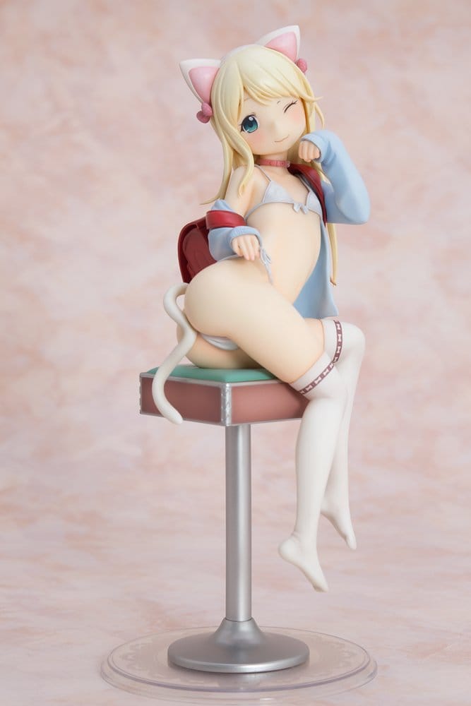 Hatsukoi Ribbon PVC Figure 1/6 Yuu White cat Ver. 25 cm